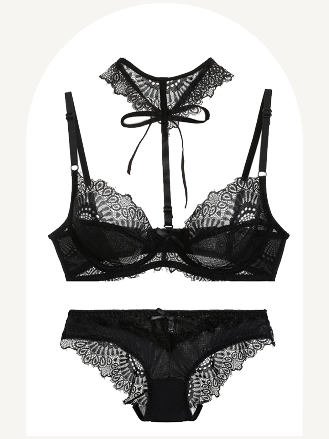 Harness collar bra