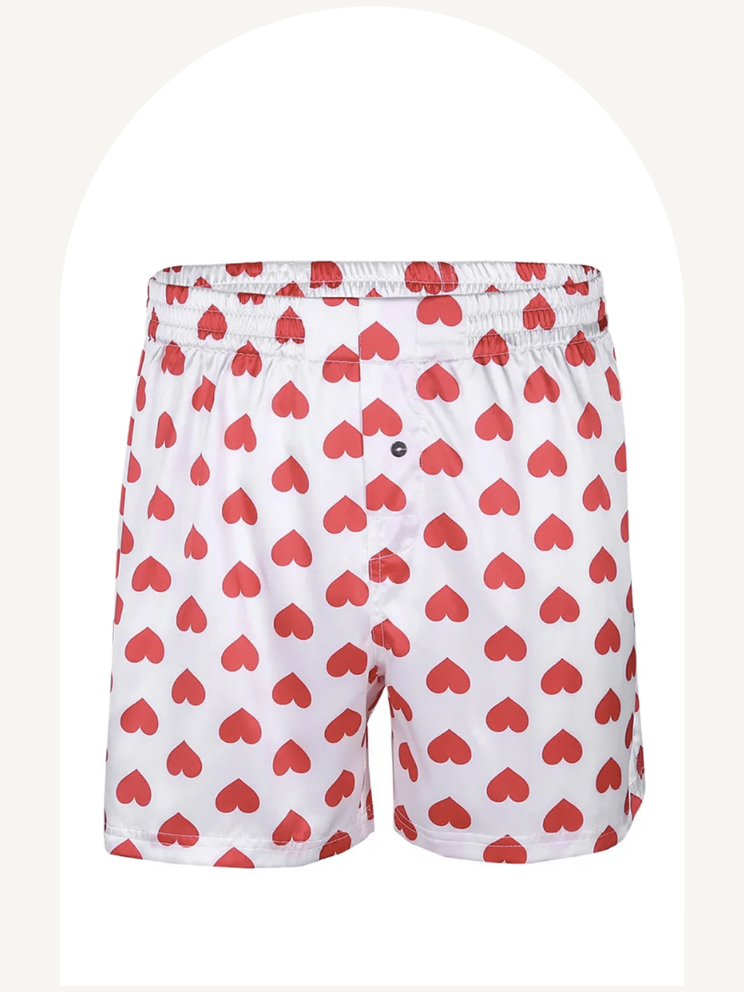 Heart printed classic boxer shorts