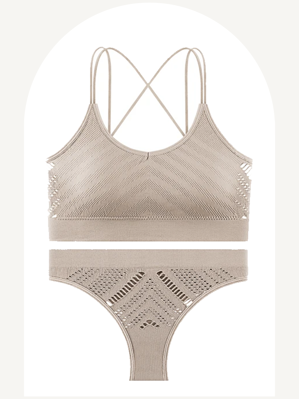 Activewear breathable lingerie set