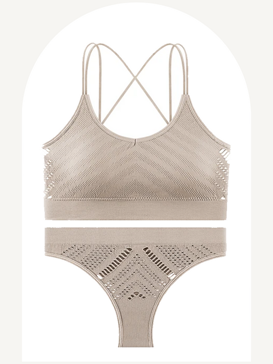Activewear breathable lingerie set
