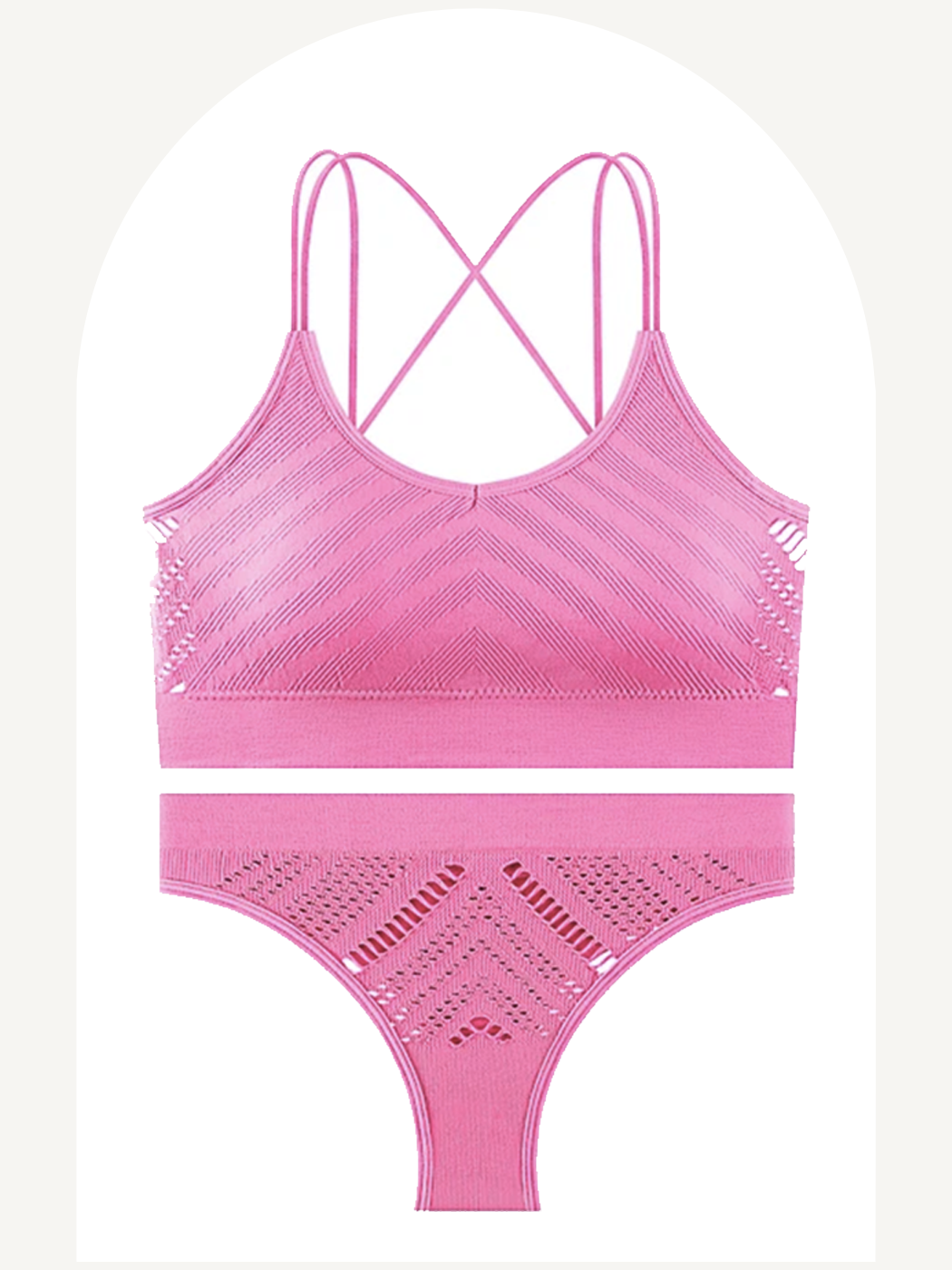 Activewear breathable lingerie set
