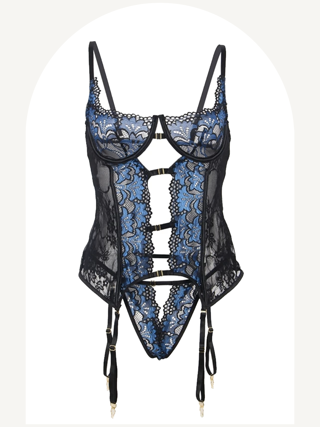 Garter belt corset and tanga set Fashione Shanone Garter belt corset and tanga set Fashione Shanone