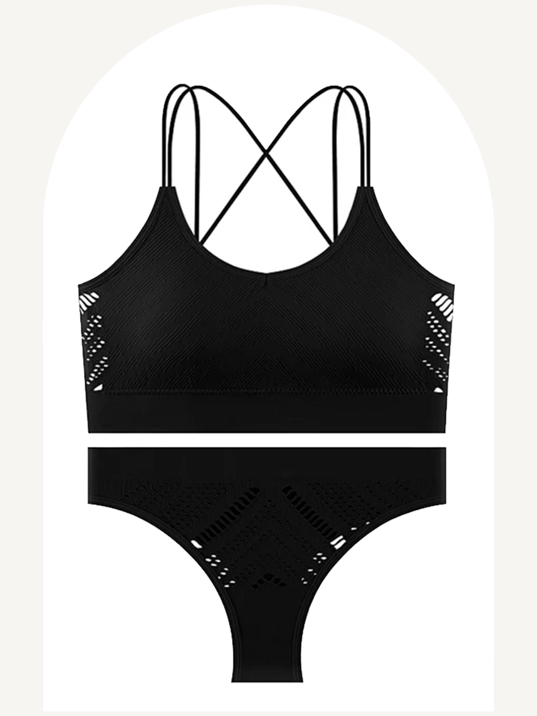Activewear breathable lingerie set