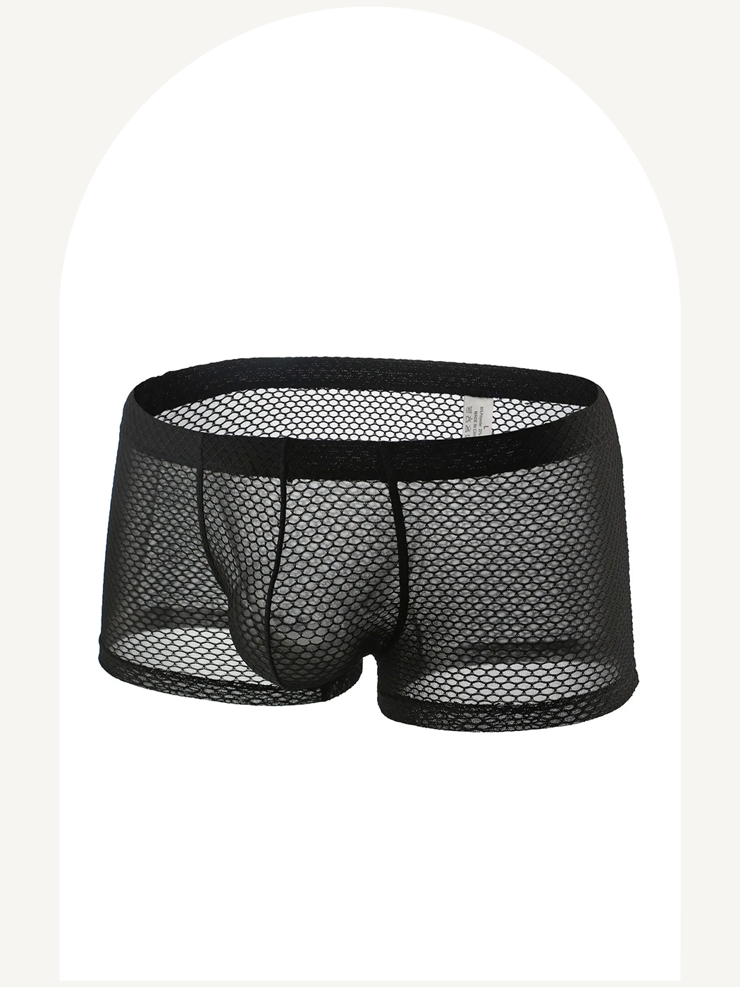 Fishnet boxer briefs