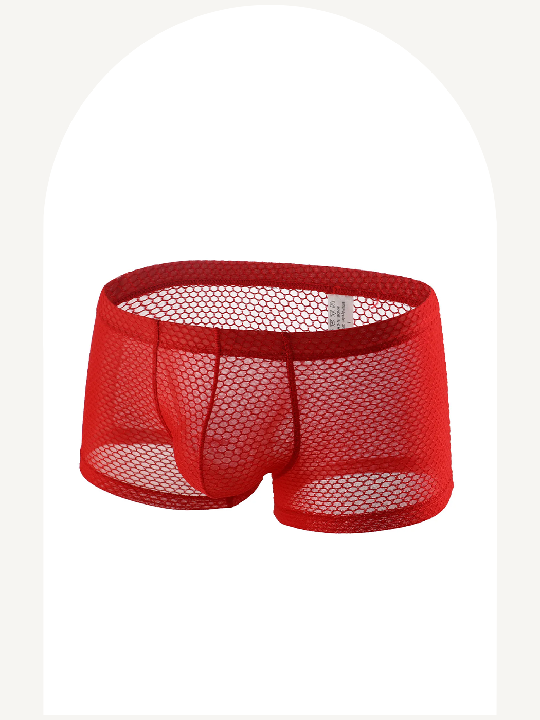 Fishnet boxer briefs