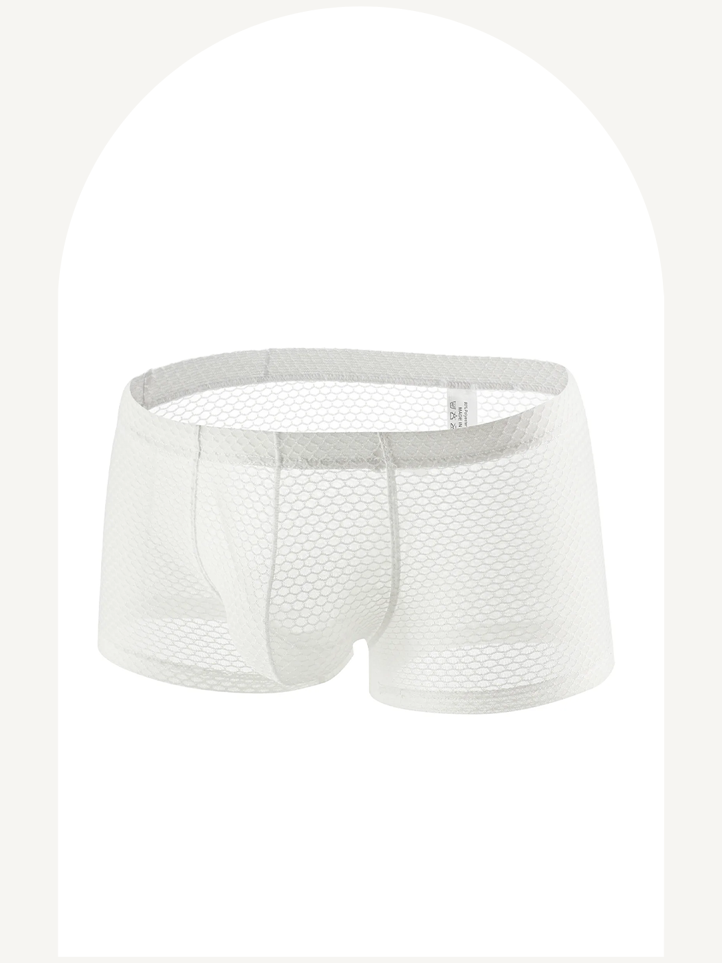 Fishnet boxer briefs