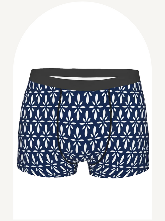 Japanese style flower pattern boxer briefs