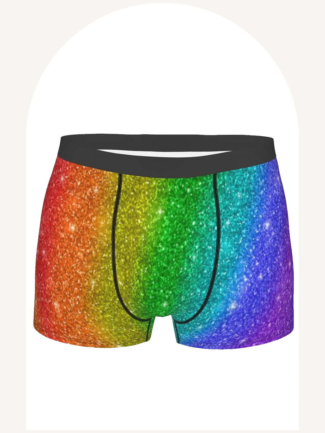Glitter print LGBT rainbow boxer briefs – Fashione Shanone