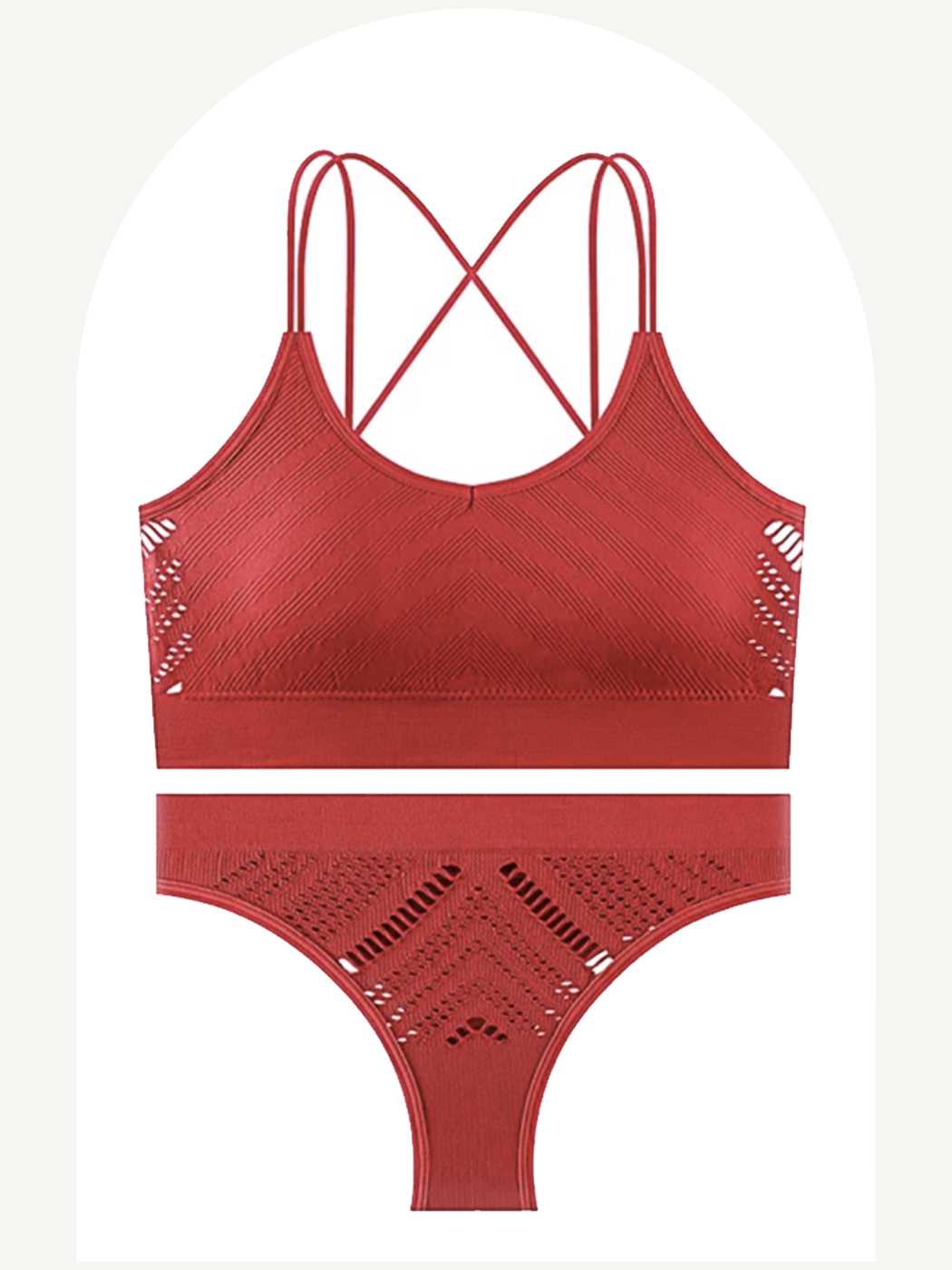 Activewear breathable lingerie set