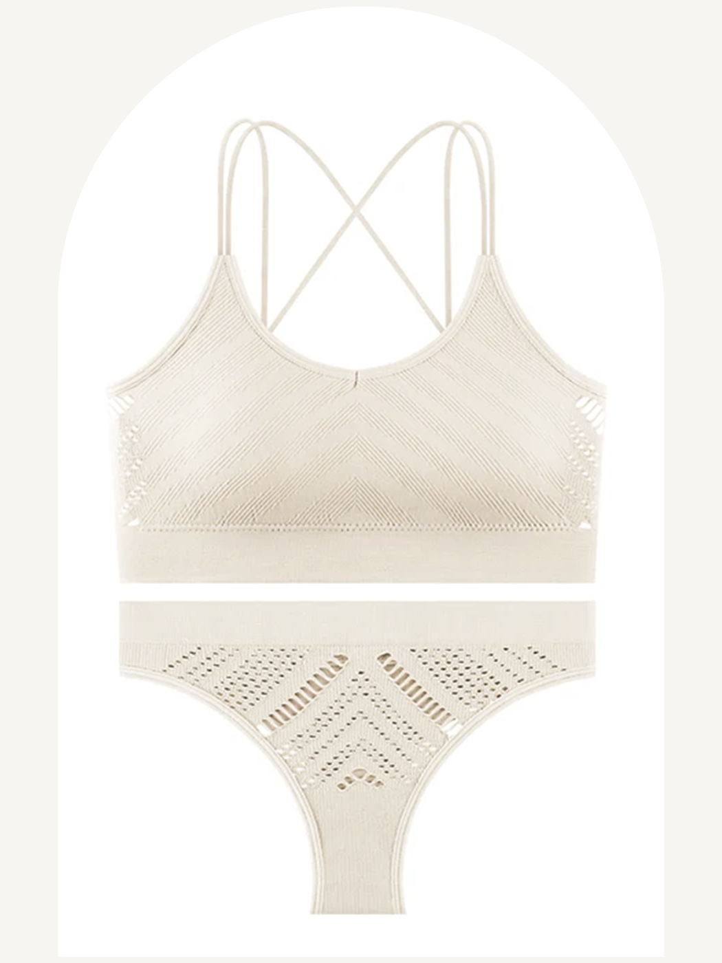 Activewear breathable lingerie set