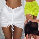 Transparent beach mini skirt