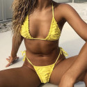 Pleated Brazilian bikini