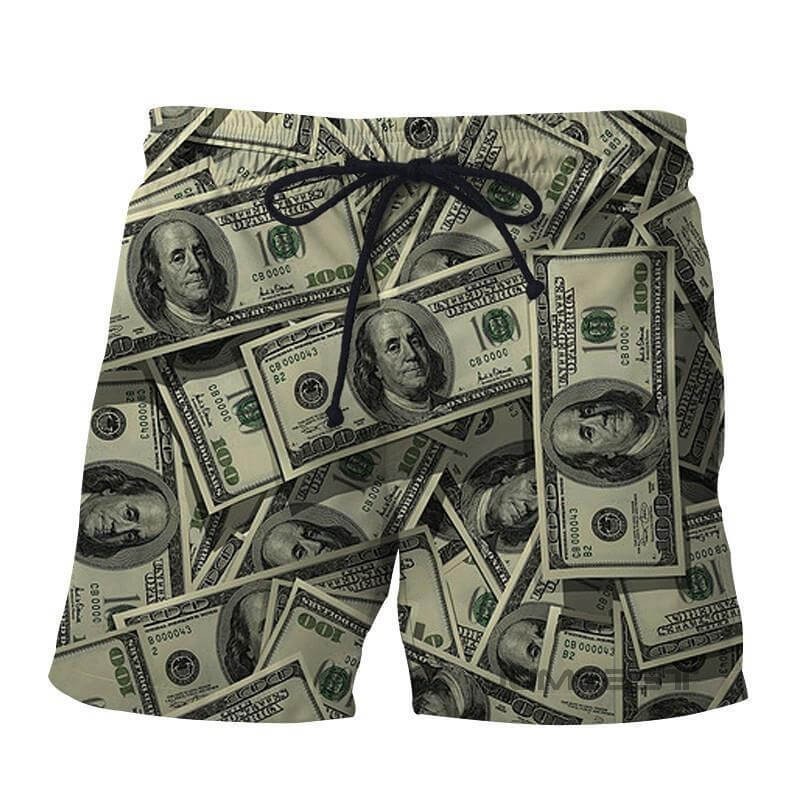 Dollar money swim shorts