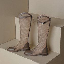 Mesh riding boots