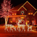 Décoration lumineuse de Noël en forme de rennes