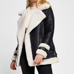 Sheepskin fur coat