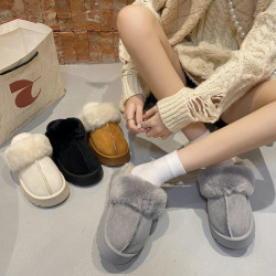 Platform winter slipper shoes