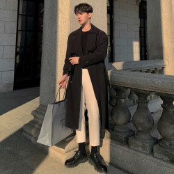 Long trench pour homme