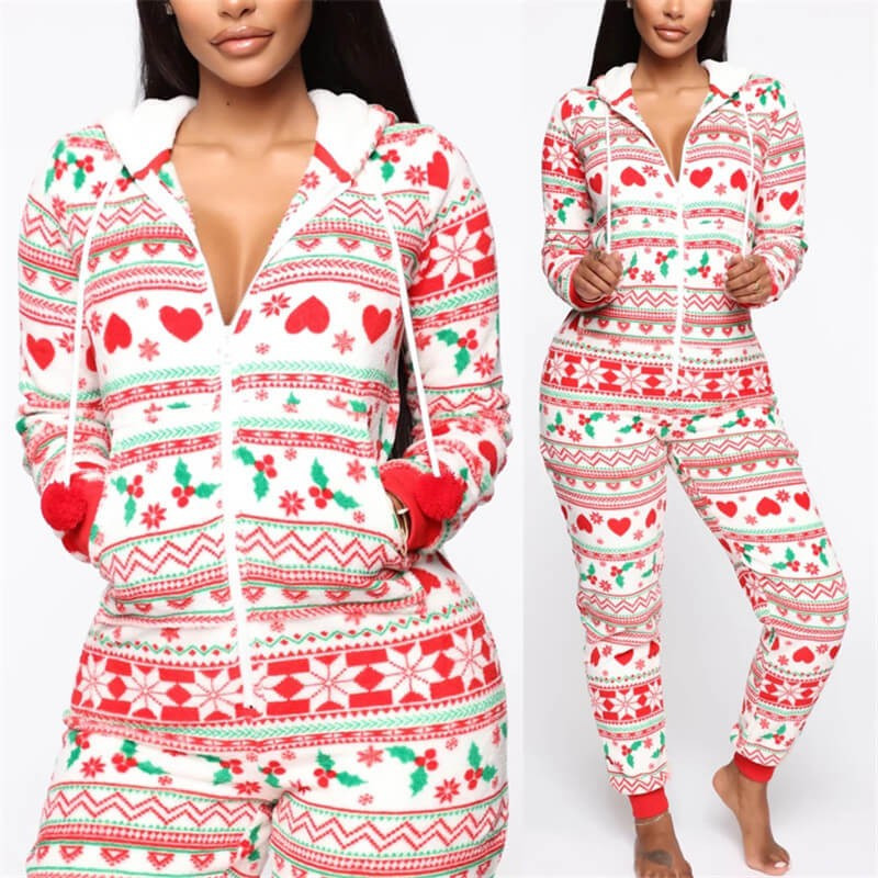 Christmas jumpsuit pajamas