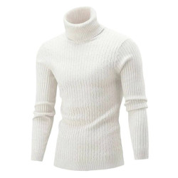 Tight sweater with turtleneck for men