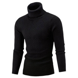 Tight sweater with turtleneck for men
