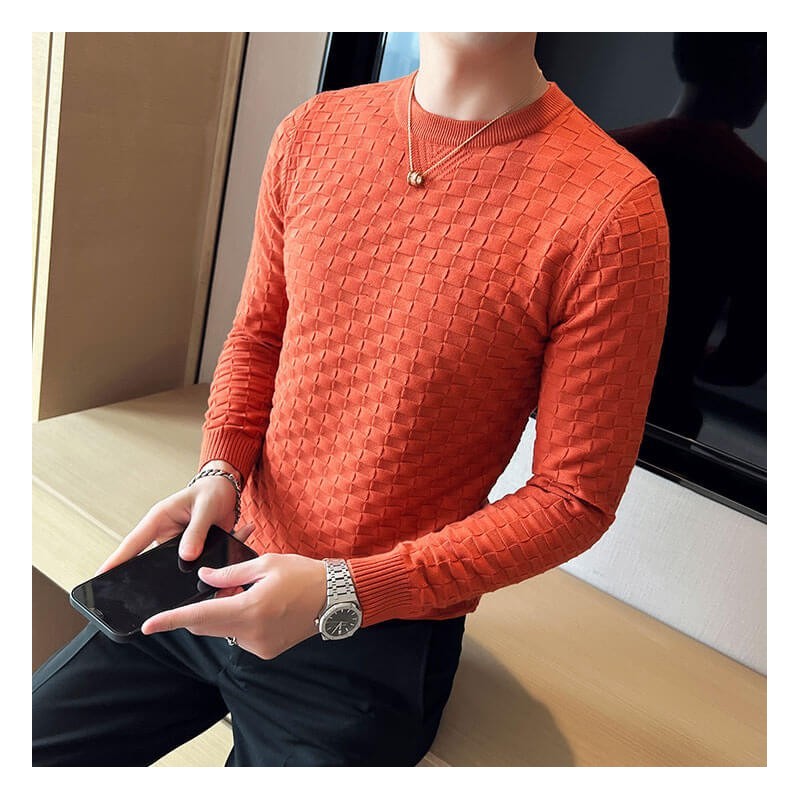Orange sweater for men