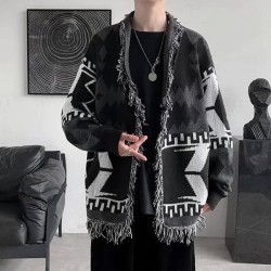 Japenese knitted cardigan for men