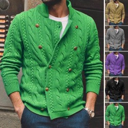 Men's double breasted cardigan