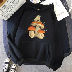 Sweatshirt à capuche champignon