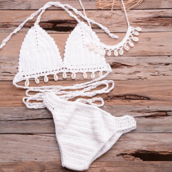 Bikini crochet coquillage