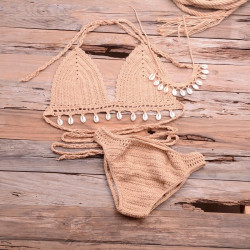 Bikini crochet coquillage