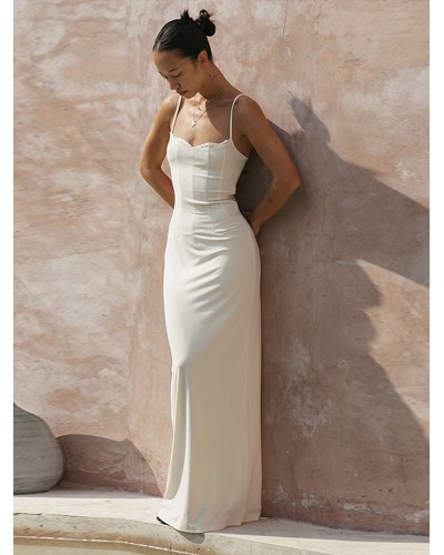 Long dress with straps