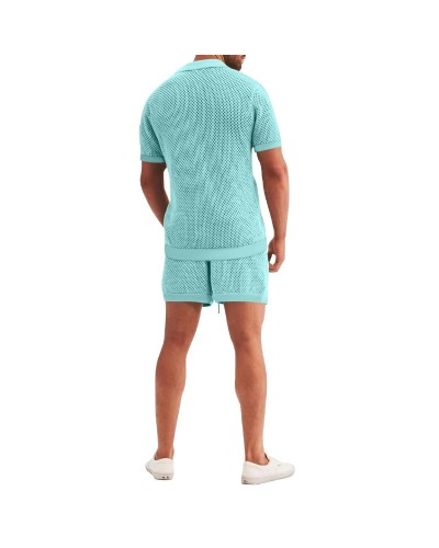 Men's shirt and shorts summer set