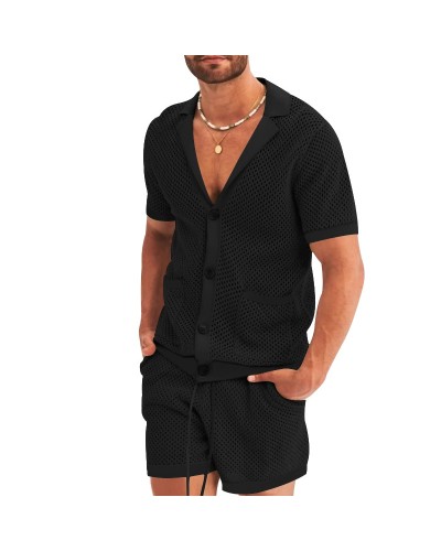 Men's shirt and shorts summer set