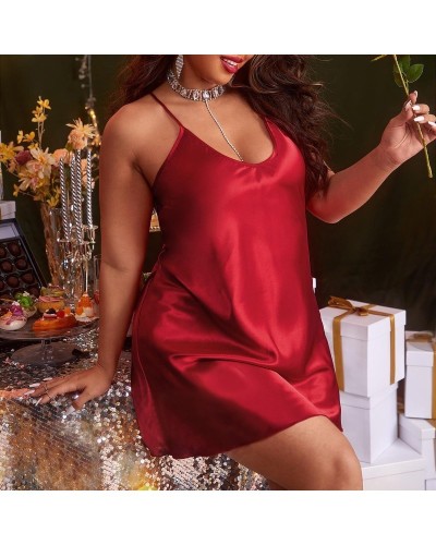 Sexy Satin Plus Size Nightgown