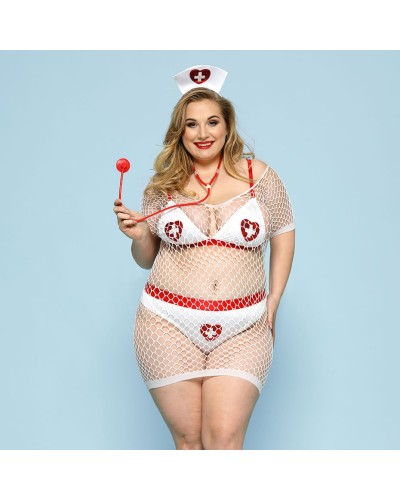 Plus Size Nurse Lingerie Set