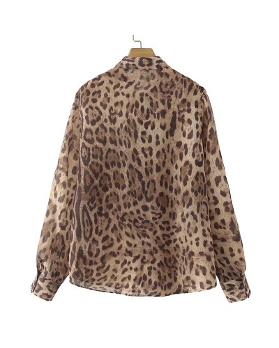 Leopard blouse for women