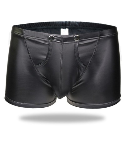Sexy men's leather boxers
