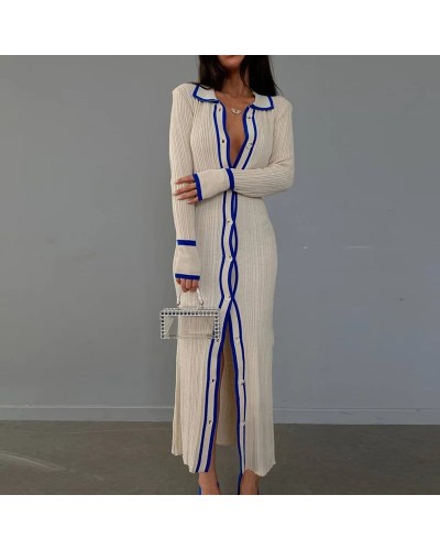 Long sleeve cardigan dress