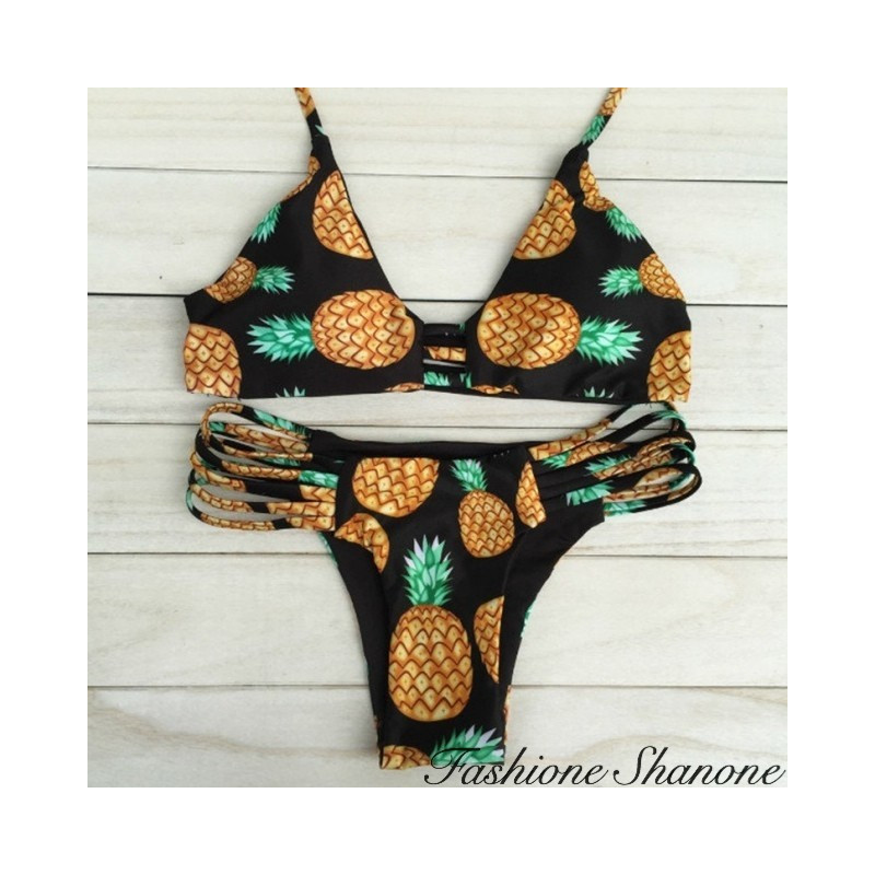 Bikini brésilien motifs ananas