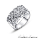 Filled with diamonds ring