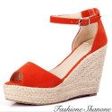 Fashione Shanone - Ankle strap wedge sandals