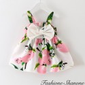 Floral dress with bow