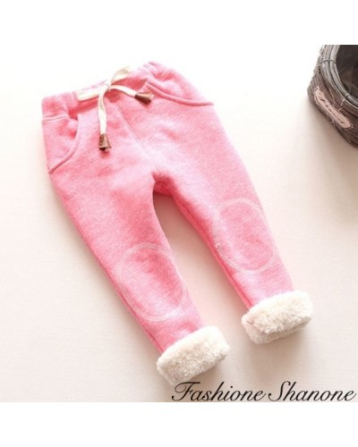 Fashione Shanone - Fur lining jogging pants