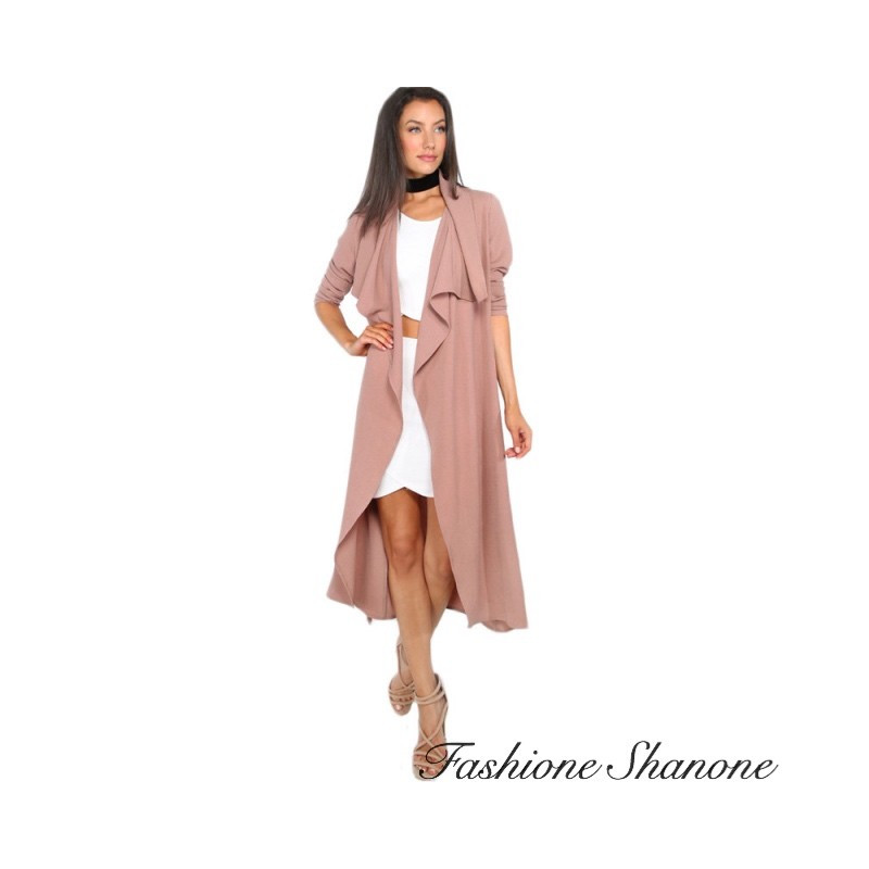 Fashione Shanone - Trench fluide rose