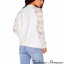 Fashione Shanone - Bomber with lace sleeves