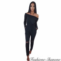 Fashione Shanone - Jumpsuit with holes knees