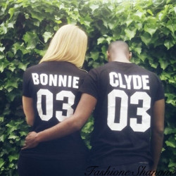 Fashione Shanone - T-shirt couple Clyde