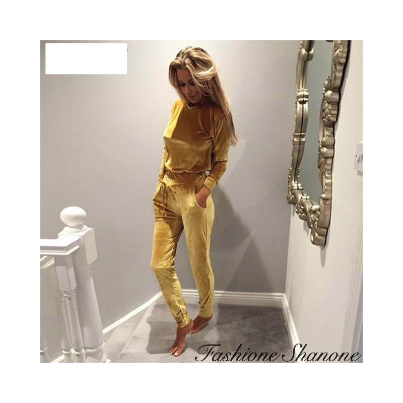 Fashione Shanone - Velvet casual set