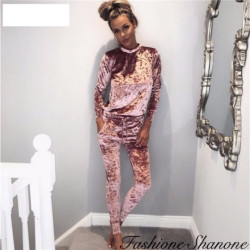 Fashione Shanone - Velvet casual set